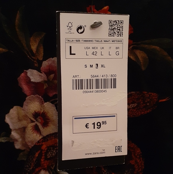 Zara Flower Shirt - Picture 4 of 4